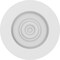 Ekena Millwork Standard Grayson Bullseye Rosette with Square Edge, 3"W x 3"H x 1/2"P ROSP030X030X050GRY02 - alternate 4